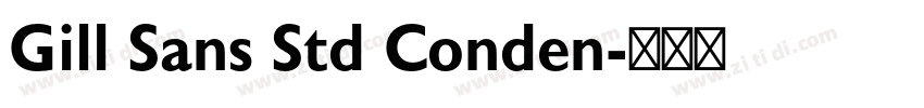 Gill Sans Std Conden字体转换